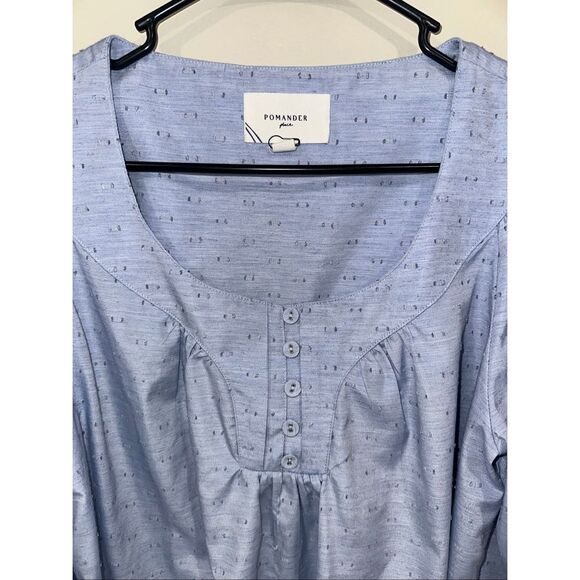NWOT Pomander Place Chambray Inara Blouse Tuckernuck XL - Picture 4 of 7